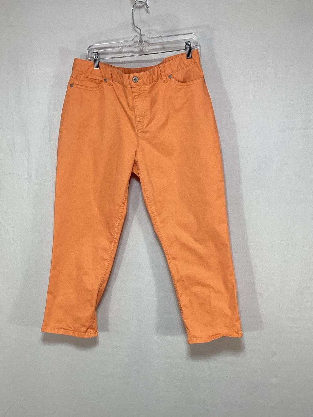 J. Jill Size 14 Cropped Ankle Pants in Orange